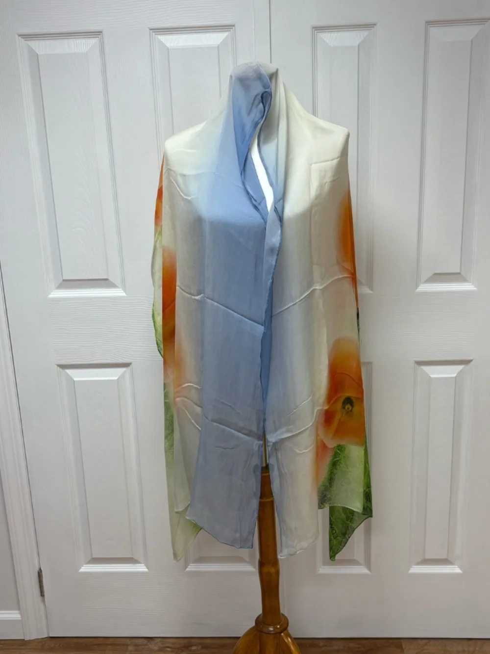 Edward Roth - New York -  Handmade Painted Silk Scarf - 78